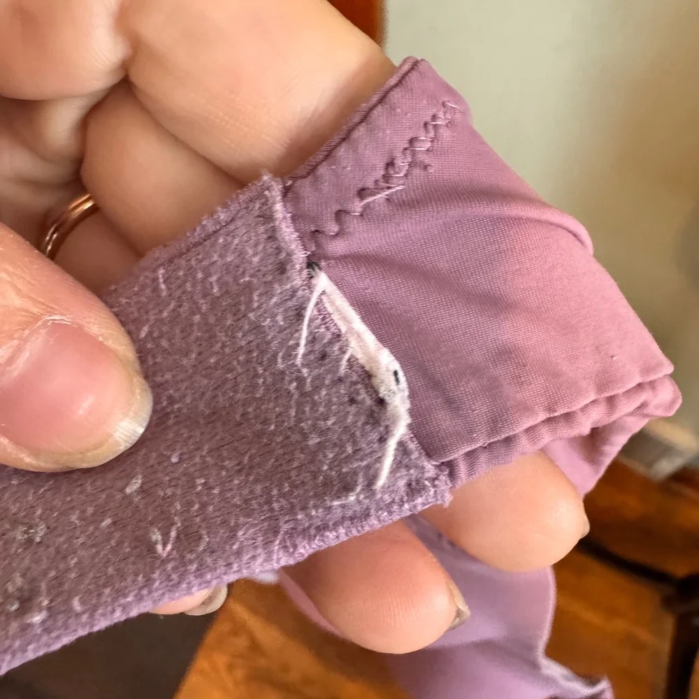 Victoria Secret T-Shirt Bra Purple Wireless Logo Strap 34B
